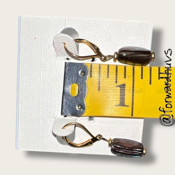 Bundle Sale 3 for $15 | Gold-Tone Leverbacks – Glossy Bead Drops - Picture 6 of 7